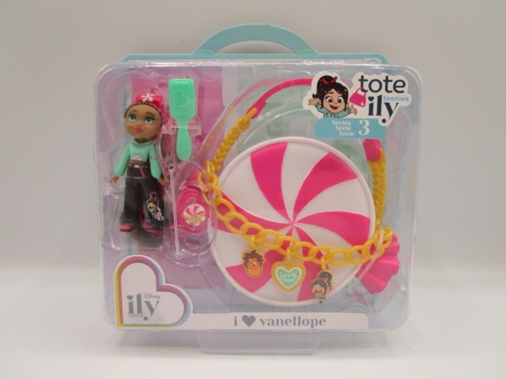 Disney ILY 4Ever Tote Teenies I Love Vanellope Series 3 Mini Figure Purse Jakks